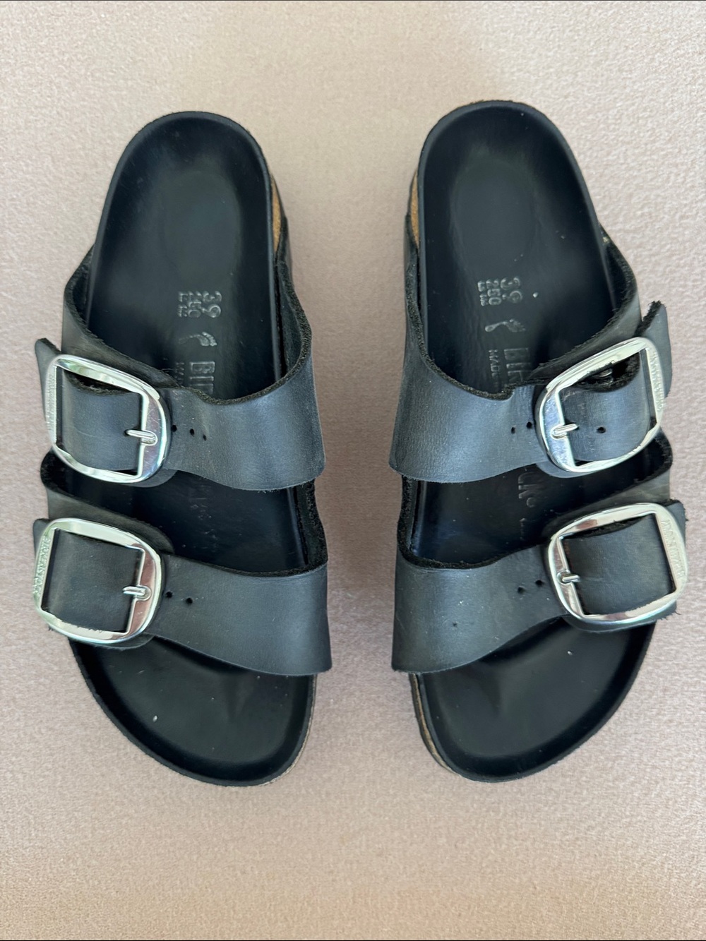 Birkenstock Big Buckle Arizona Size 39 Double-strap adjustable Buckle Sandals
